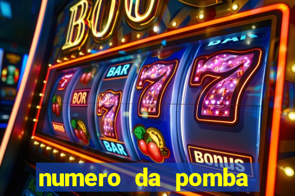 numero da pomba jogo do bicho